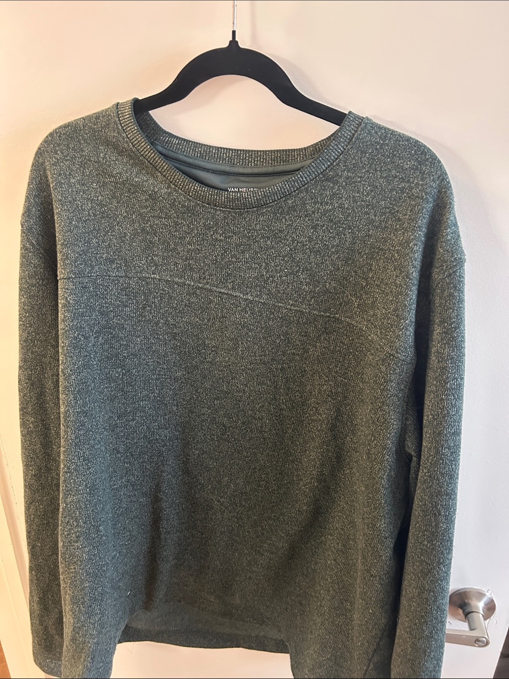 Van Heusen Men's Crewneck Sweater - Heather Forest Green - Size XXL